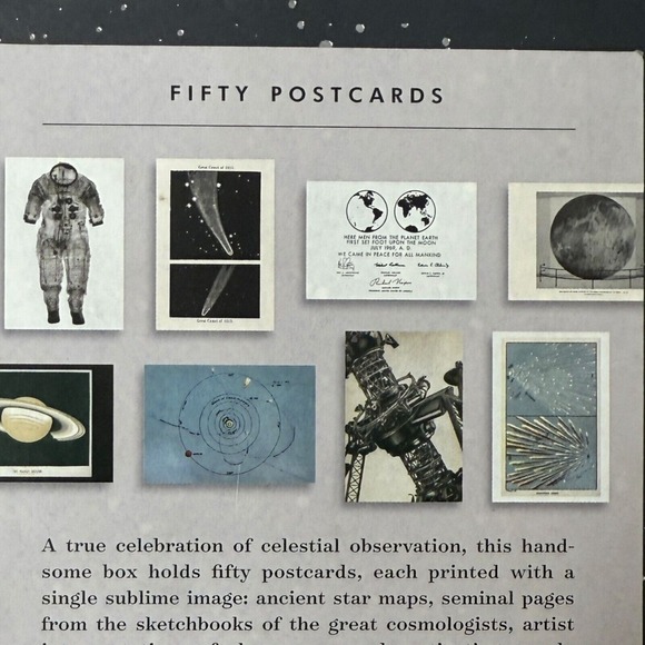 Benjamin English "The Night Sky" Postcards 49 Cards Aesthetic Stars + Moon Vibes - Picture 5 of 7